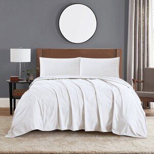 SmartM'Raud King Sheets White - 4 Piece Set - Elegant, Comfy, Extra Soft